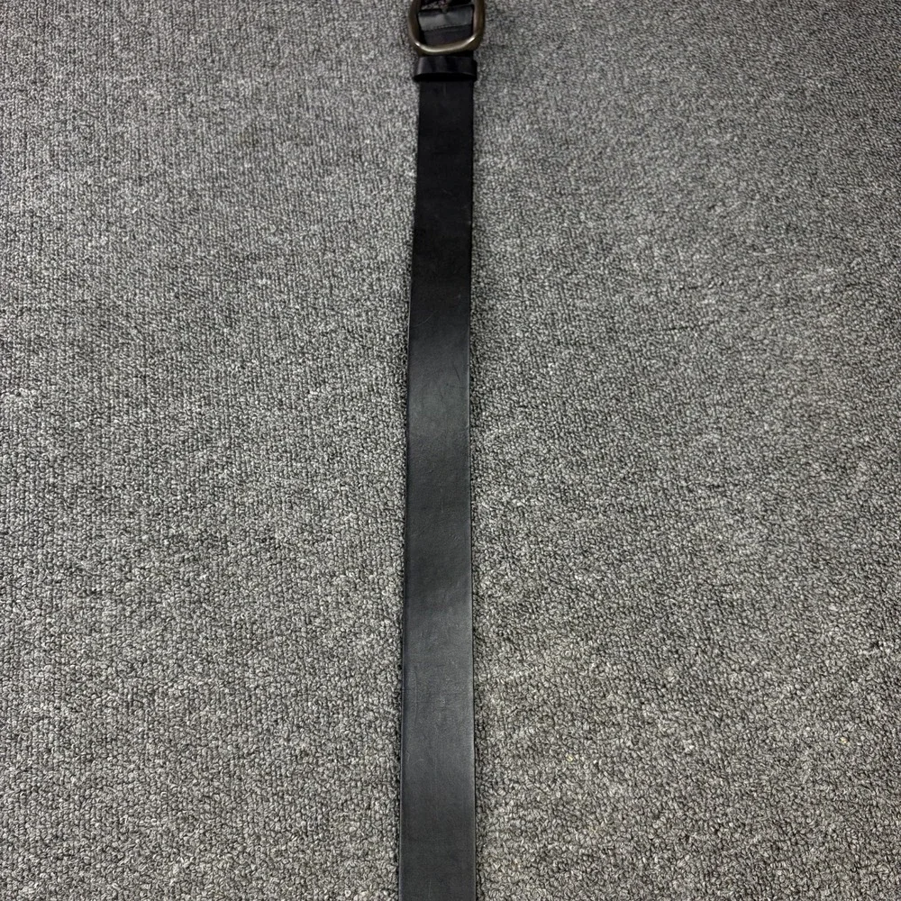 Barneys New York Black Leather Belt Made in Italy Size 34 Genuine Leather NWT